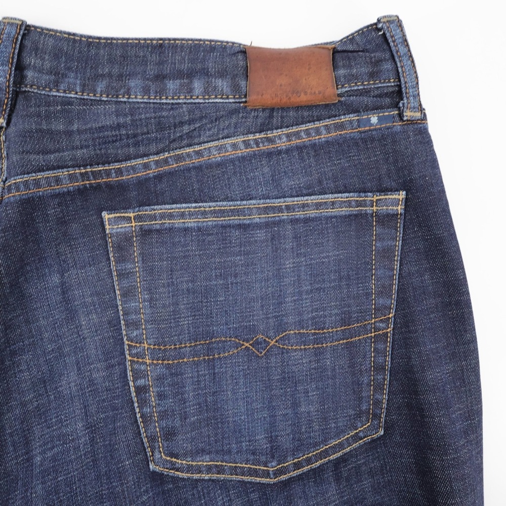 Lucky Brand 329 Classic Straight Jeans Dark Wash Mens 40x34 (measures 35")